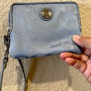 Coach mini  zip wristlet